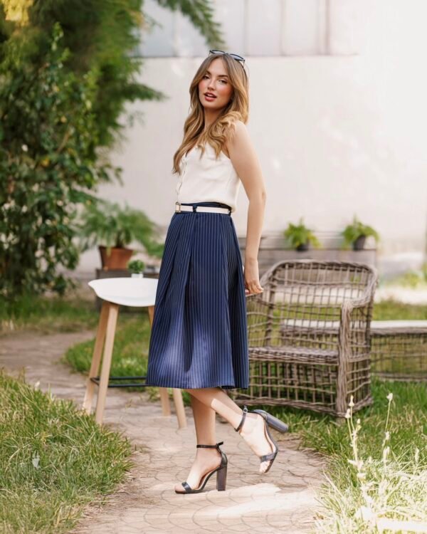 Jupe Marwa Bleu